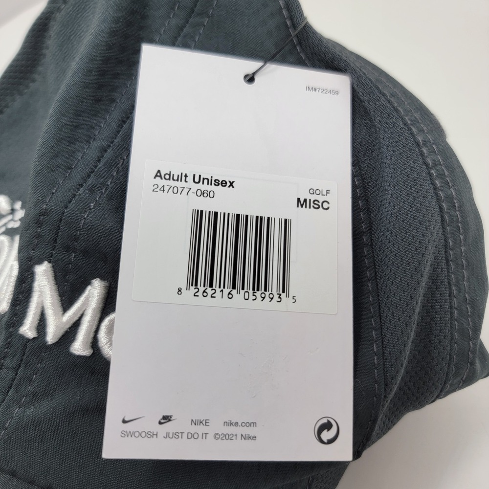 NWT Nike Heritage86 Golf Hat Cap Gray Mesh Dri-Fit Swoosh Embroidered Sola Media - Picture 11 of 14